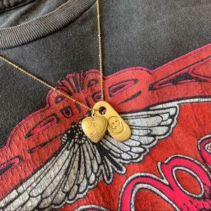 VINTAGE GUCCI GG CHARM HEART LOCKET NECKLACE